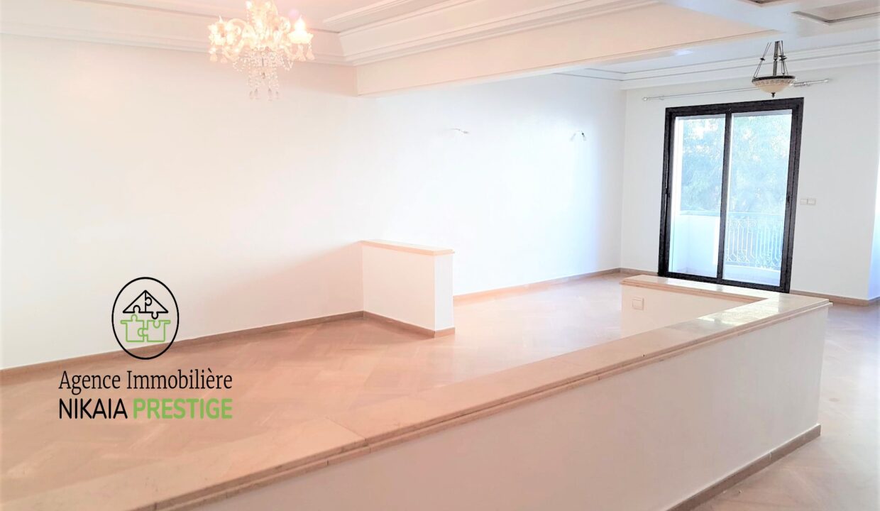 Location appartement de 183 m² avec Terrasse, 3 chambres, parking, quartier PALMIER, Casablanca 1 (3)