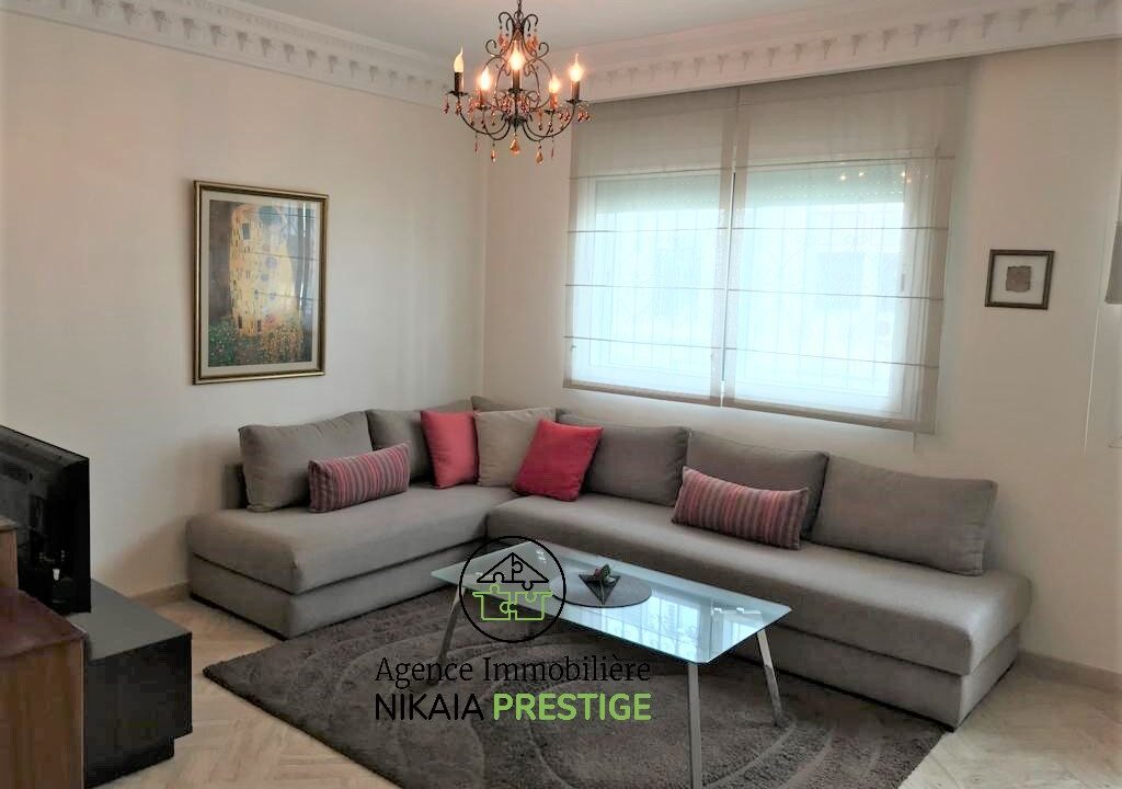 Location Appartement meublé de 88 m² avec Terrasse, 2 chambres, quartier Bourgogne, Casablanca 1 (2)