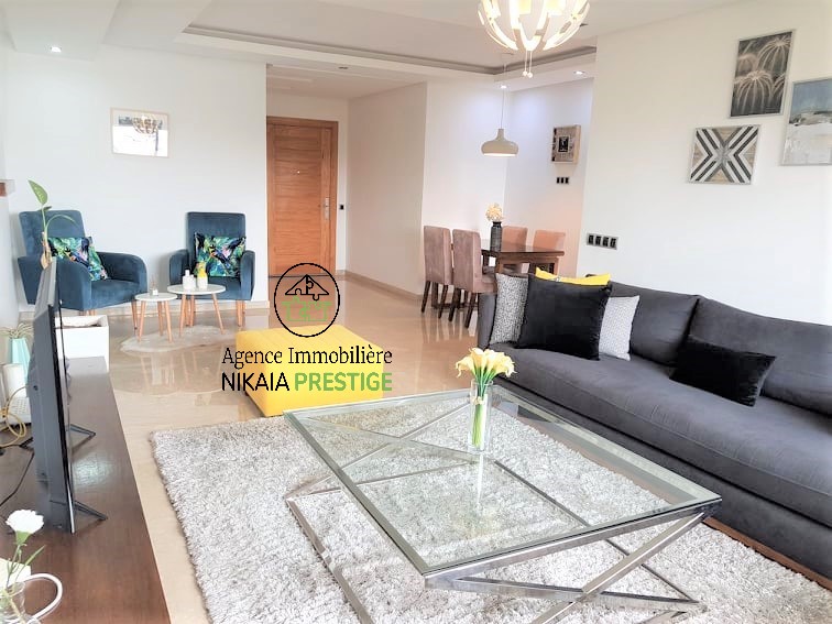 Location appartement meublé de 150 m² avec terrasse, 2 chambres, parking, quartier PALMIER, Casablanca 1 (3)