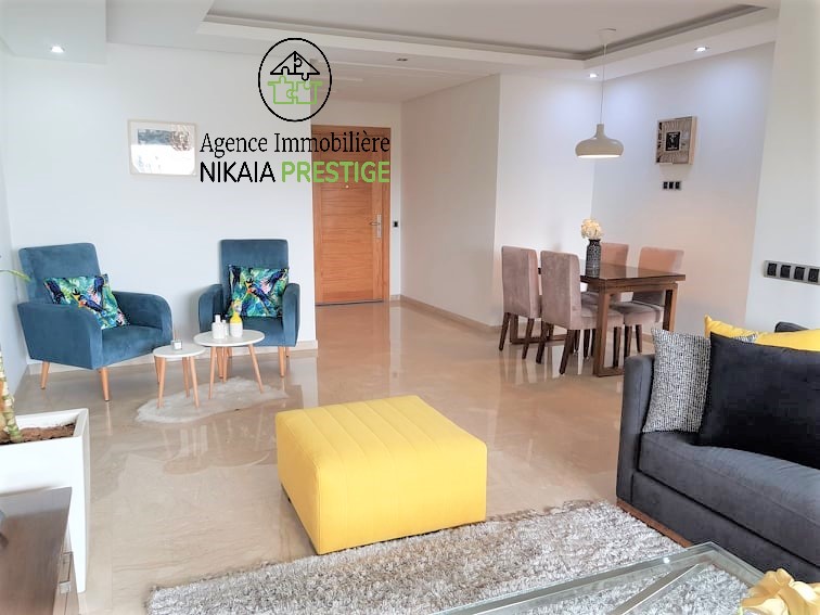 Location appartement meublé de 150 m² avec terrasse, 2 chambres, parking, quartier PALMIER, Casablanca 1 (5)